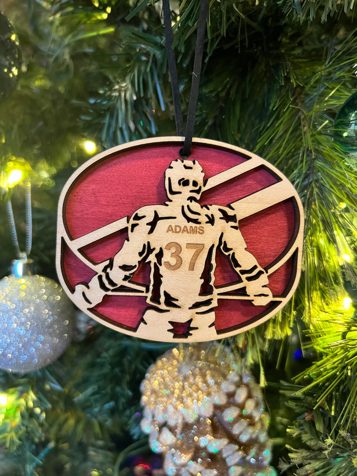 Custom Hockey Ornament