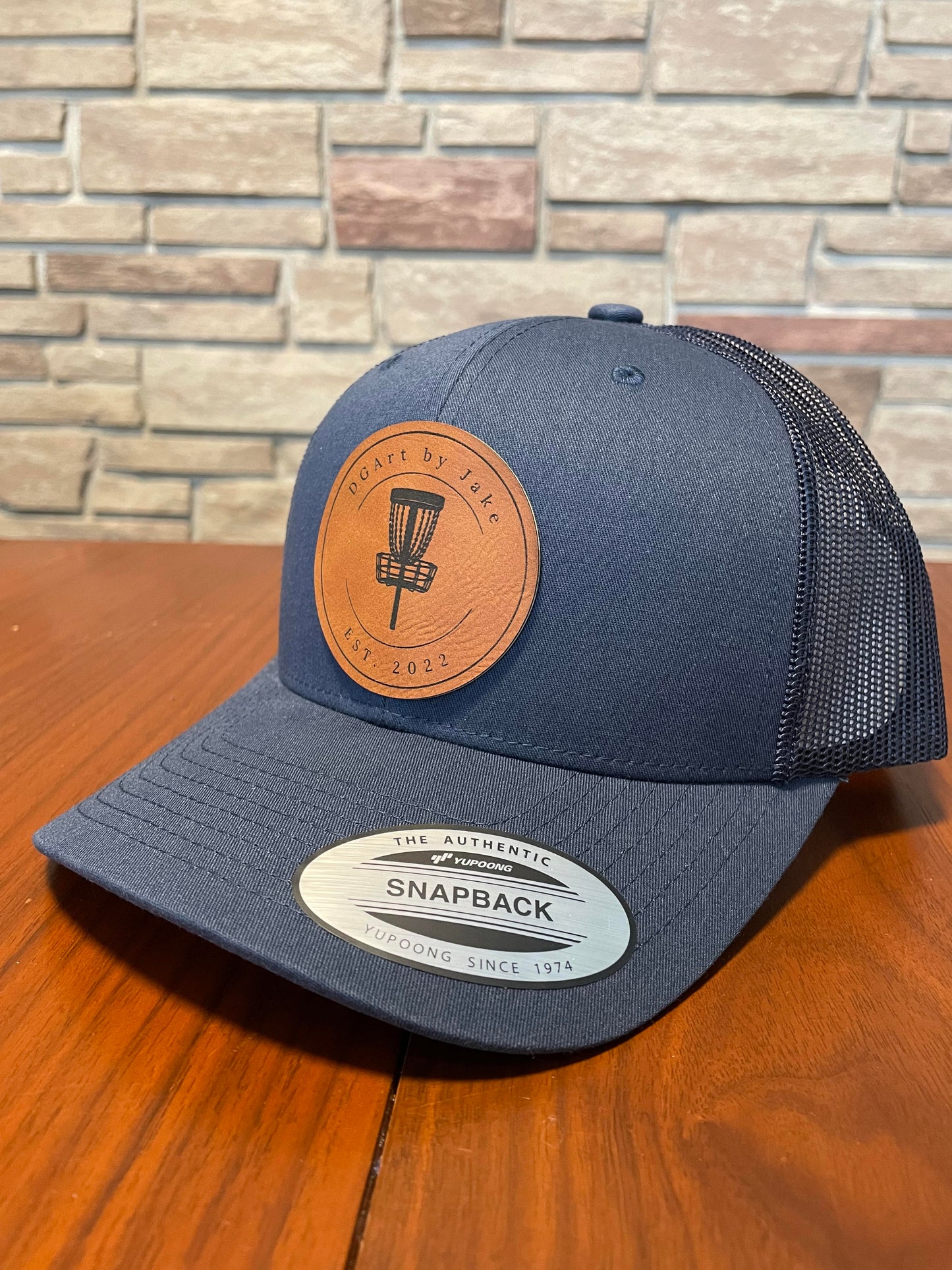 Custom Snapback Hat - Navy