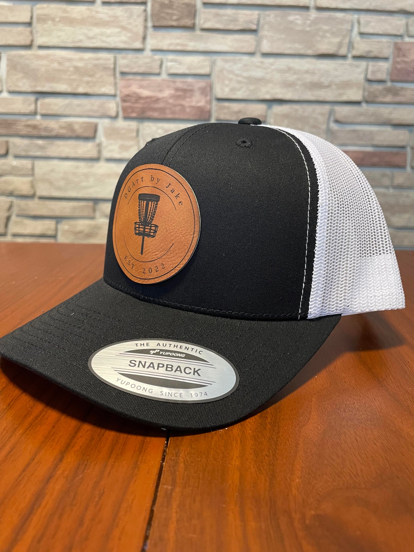 Custom Snapback Hat - Black and White